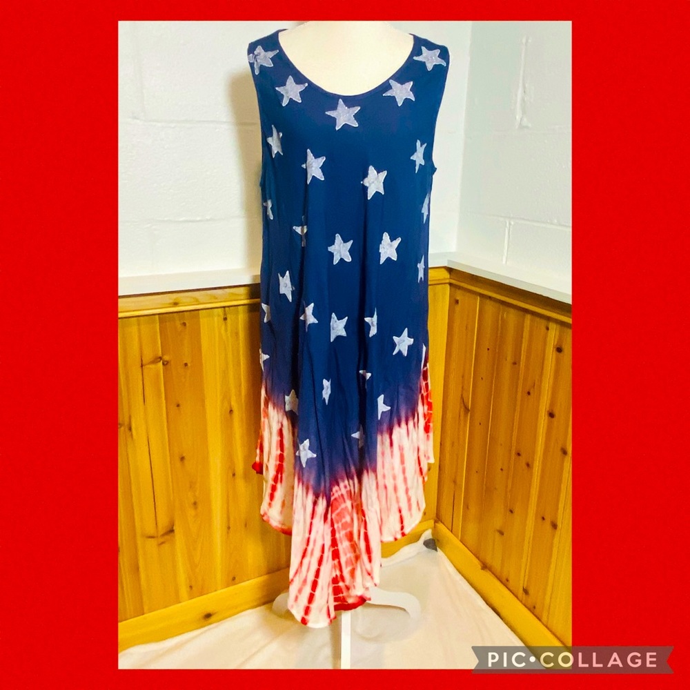 Ace Fashion Red/White/Blue Cover Up